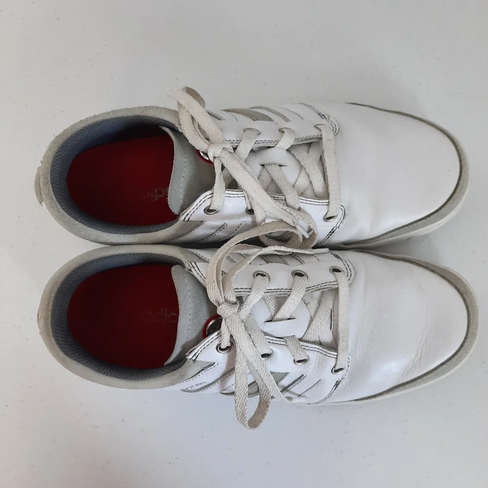 Adidas Adicross Gripmore White Court Sneaker Golf Cleats size 8.5